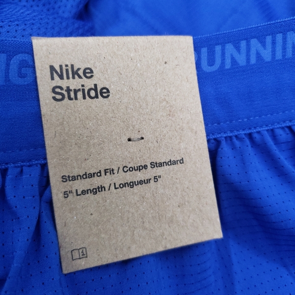 Nike Dri-FIT Stride 5" Brief-Lined Men’s Running Shorts Blue Size M DM4755-480 - Picture 10 of 12